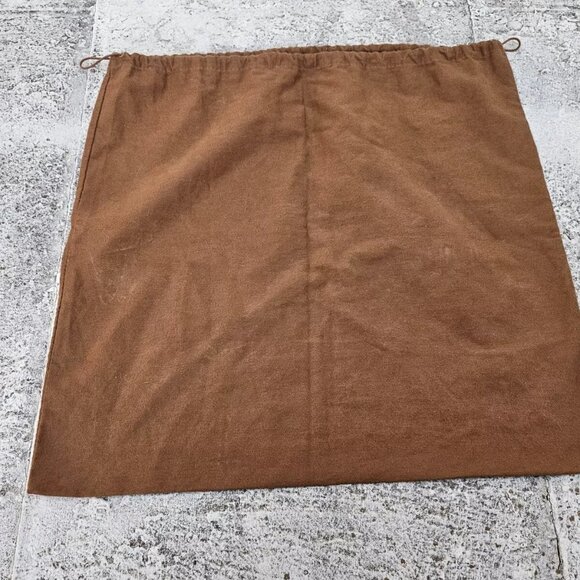 Gucci Dust Bag Brown Cotton Large Storage Bag Draw String Made in Italy authenti - Picture 3 of 9